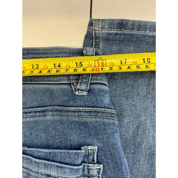 Democracy Jeans Women's 12 Blue "Ab" Technology Skinny Fit Raw Hem Stretch Denim - Picture 6 of 8